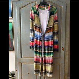 Free People Multicolor Sweater Coat